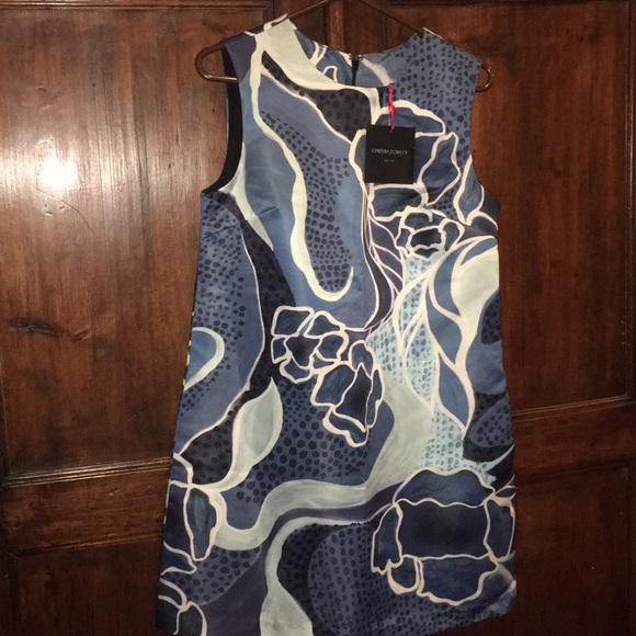 Cynthia Rowley blue shift dress NWT size 8 - Picture 2 of 7
